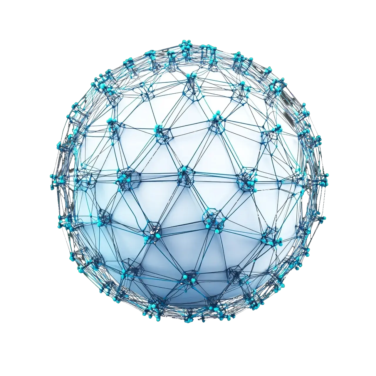 Network of connected nodes